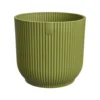 Cache-pot vibes fold coloris vert en plastique recyclé Elho - Ø 9 cm