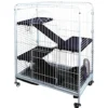 Cage tower pour rongeurs bleue 64x44xH93 cm