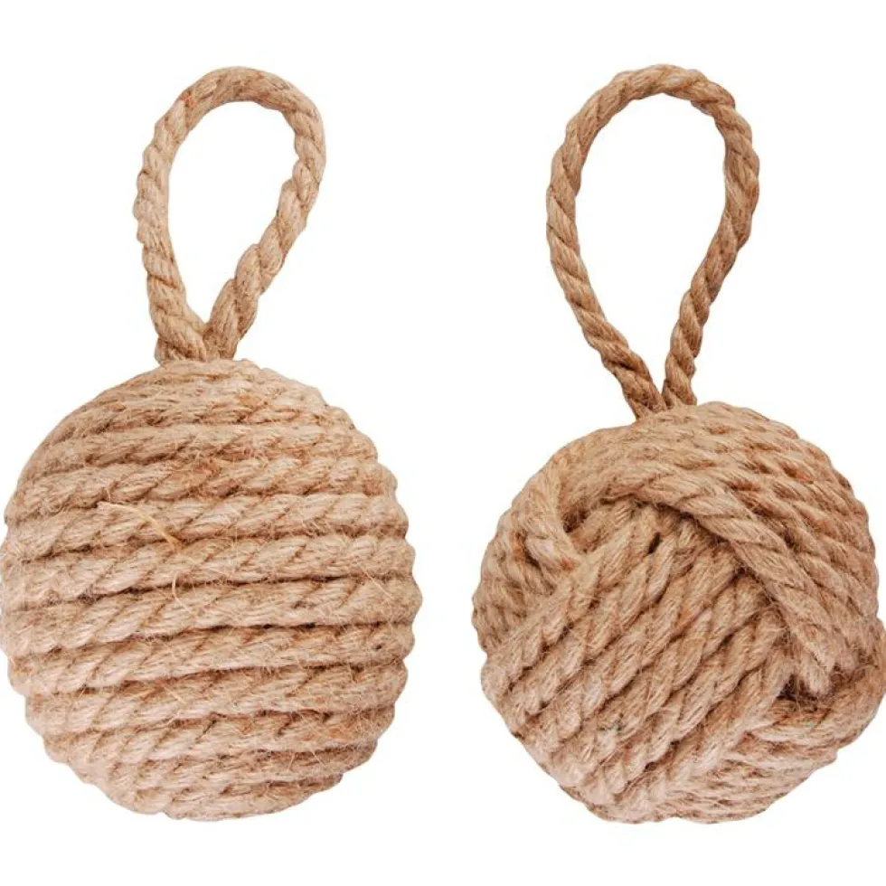 Cale porte en corde beige Ø 13,8 x H 14,2 cm