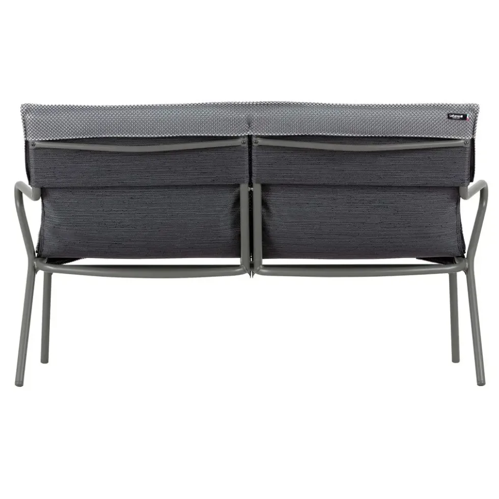 Canapé d'extérieur en aluminium coloris gris Vence BeComfort Lafuma - 123 x 69 x 70 cm