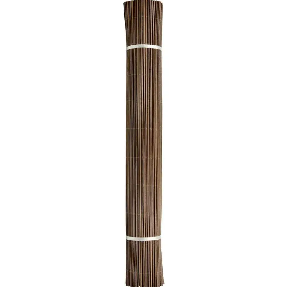 Canisse synthétique Fency Wick marron imitation osier 300x150 cm