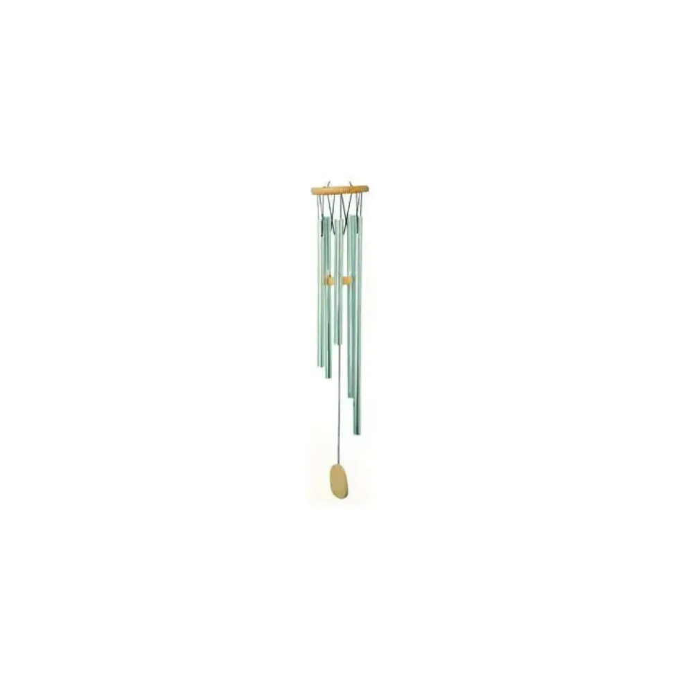 Carillon musical en bois et tubes aluminium, H 40 cm
