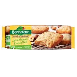 Carrés gourmands au lait d'amande et éclats de noisette bio Bonneterre - 140 g