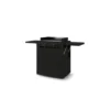 Chariot Modern coloris noir en acier Forge Adour - 162,3 x 57,3 x 98,7 cm
