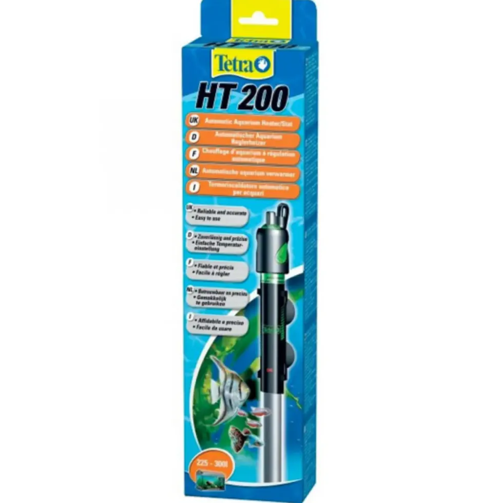 Chauffage aquarium 200 Watts, matière durable - TETRA modèle HT 200
