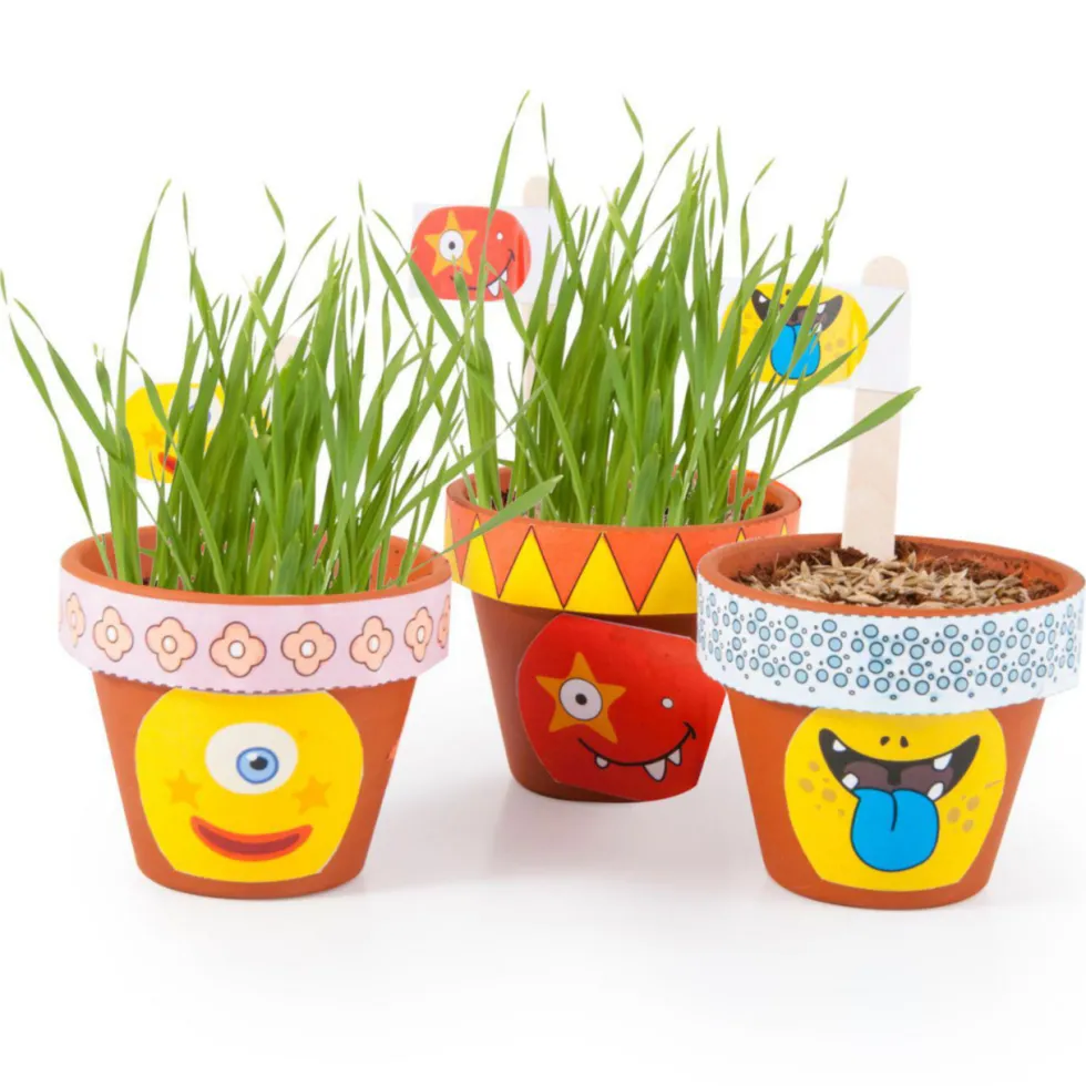 Coffret DIY Je fais pousser mes 10 pots monstres