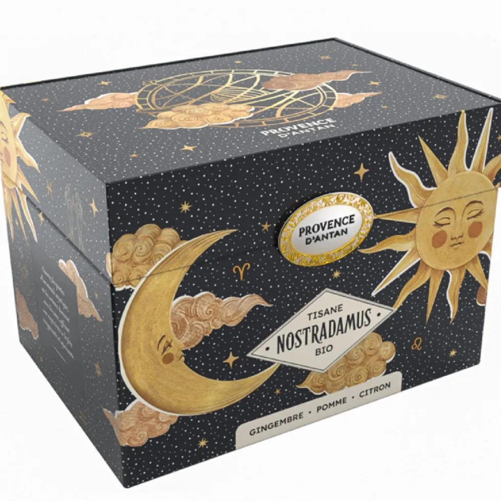 Coffret métal de tisane Nostradamus bio Provence d’antan - 40 g