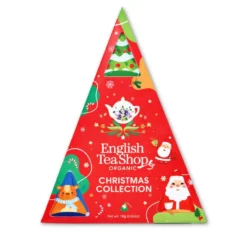 Coffret pyramide de thés bio en sachets English Tea Christmas. Collection - 9 sachets