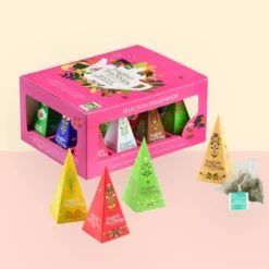 Coffret thés et infusions bio Prisme collection bien-être English Tea Shop - 12 sachets