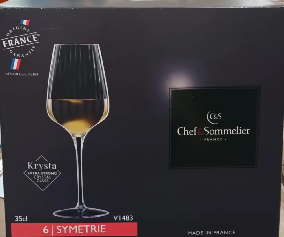 Coffret 6 verres à pied Chef Sommelier Symétrie 35 cl - les 6 pièces