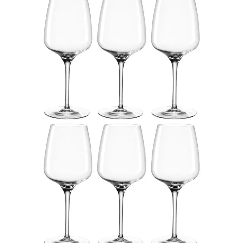 Coffret 6 verres à vin en verre transparent Cesti - 280 ml