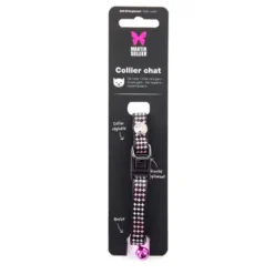 Collier Croix rose