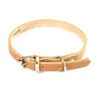 Collier en cuir naturel pour chien 1,6x40 cm