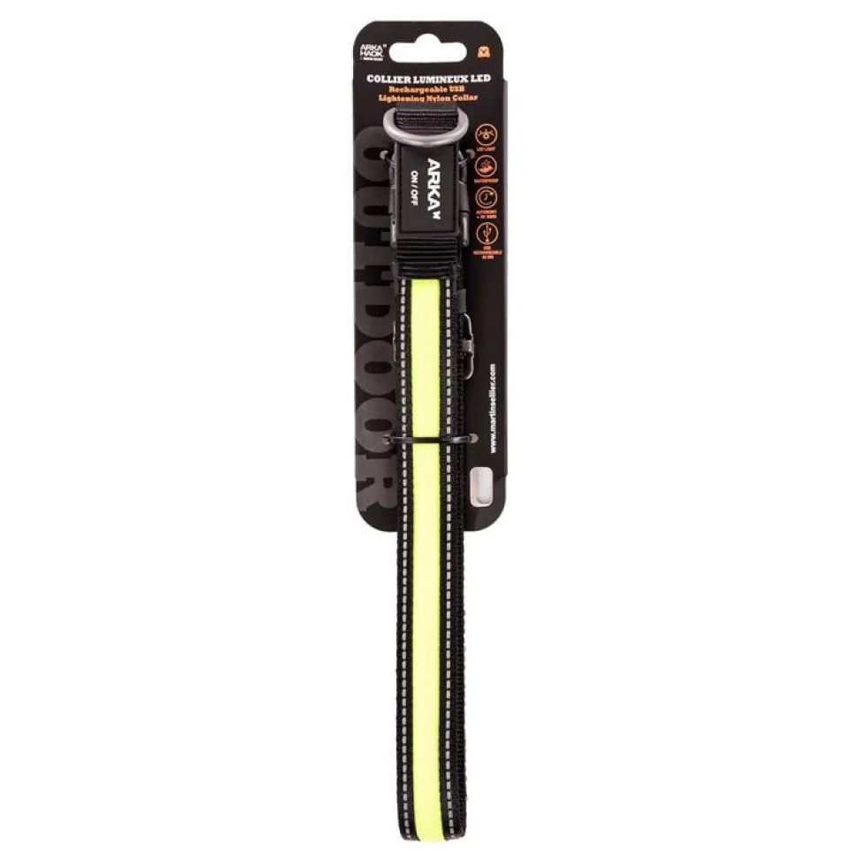 Collier lumineux jaune 2,5x45/63 cm