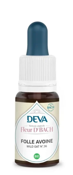 Complément alimentaire fleur de Bach folle avoine bio Deva - 15 ml