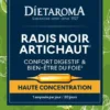 Complément alimentaire radis noir, artichaut CIP bio Dietaroma confort digestif et bien-être du foie - 20 ampoules x 10 ml