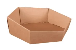 Corbeille en carton hexagonale Atlanta Cav' Service - 27 x 24 x 6/9 cm