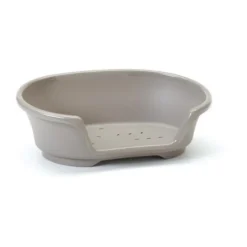 Corbeille pour chien en plastique gris Savic modèle Cosy Air 90 cm (fond du panier) - 104 x 70 x 30 cm