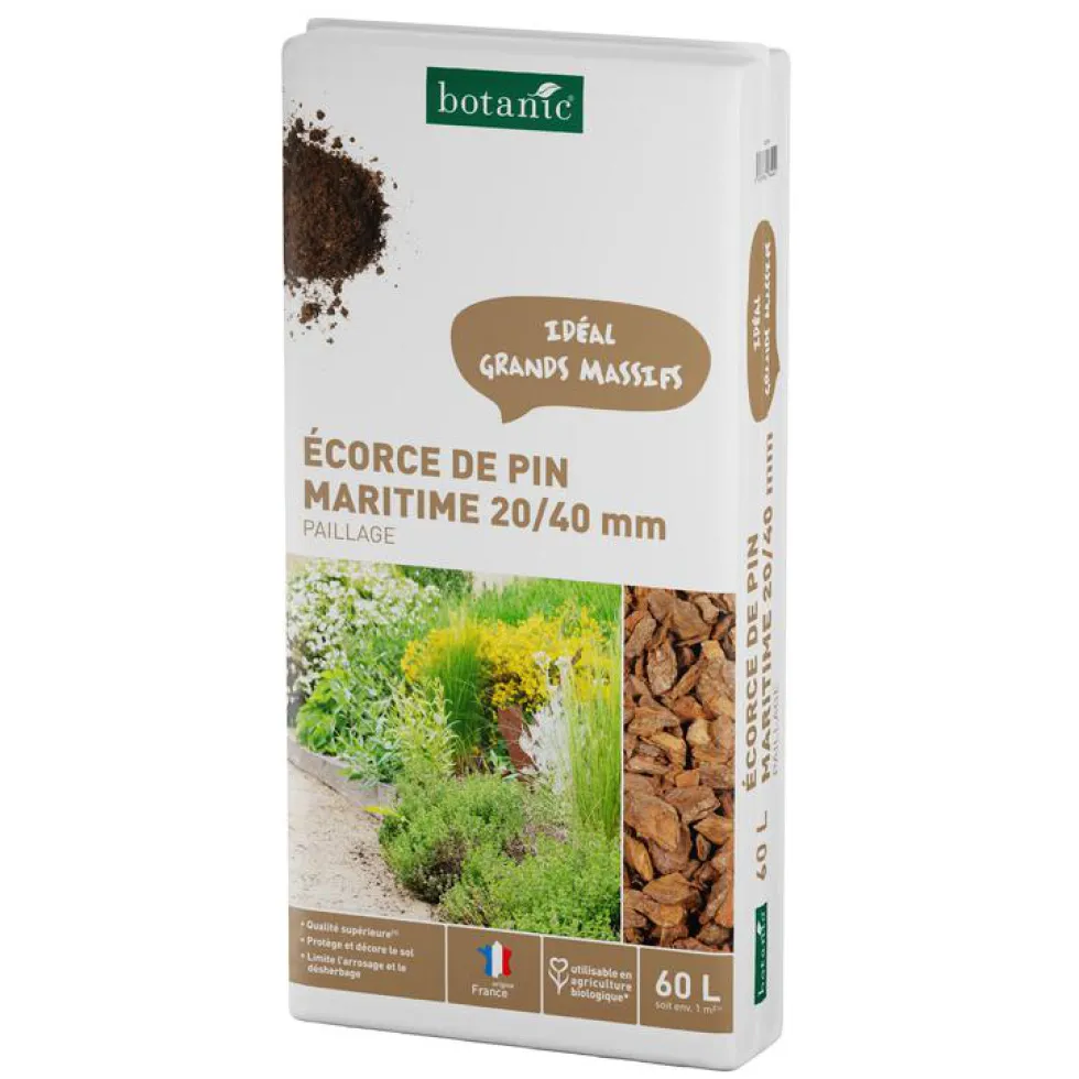 Écorce de pin maritime 20/40 mm botanic® - 60 L