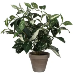 Cordyline artificielle en pot Stan gris Mica Décorations - Ø 11,5/25 cm x 35 cm