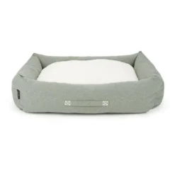 Couchage pour chien coloris vert corbeille Scruffs Eco Eden - Taille XL 90 x 70 cm