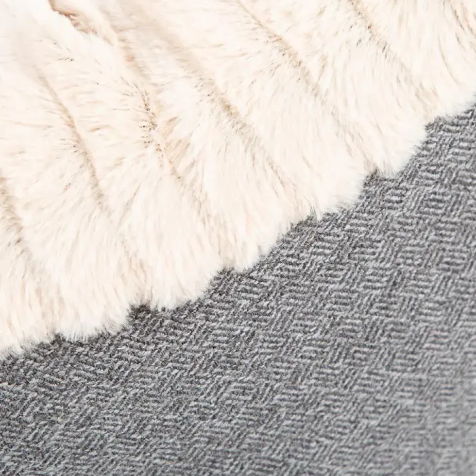Couchage pour chien ou chat coloris gris corbeille ronde Scruffs Ellen - Taille M Ø 55 cm