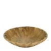 Coupe en bois de manguier naturel - Ø 20 x H 4,5 cm