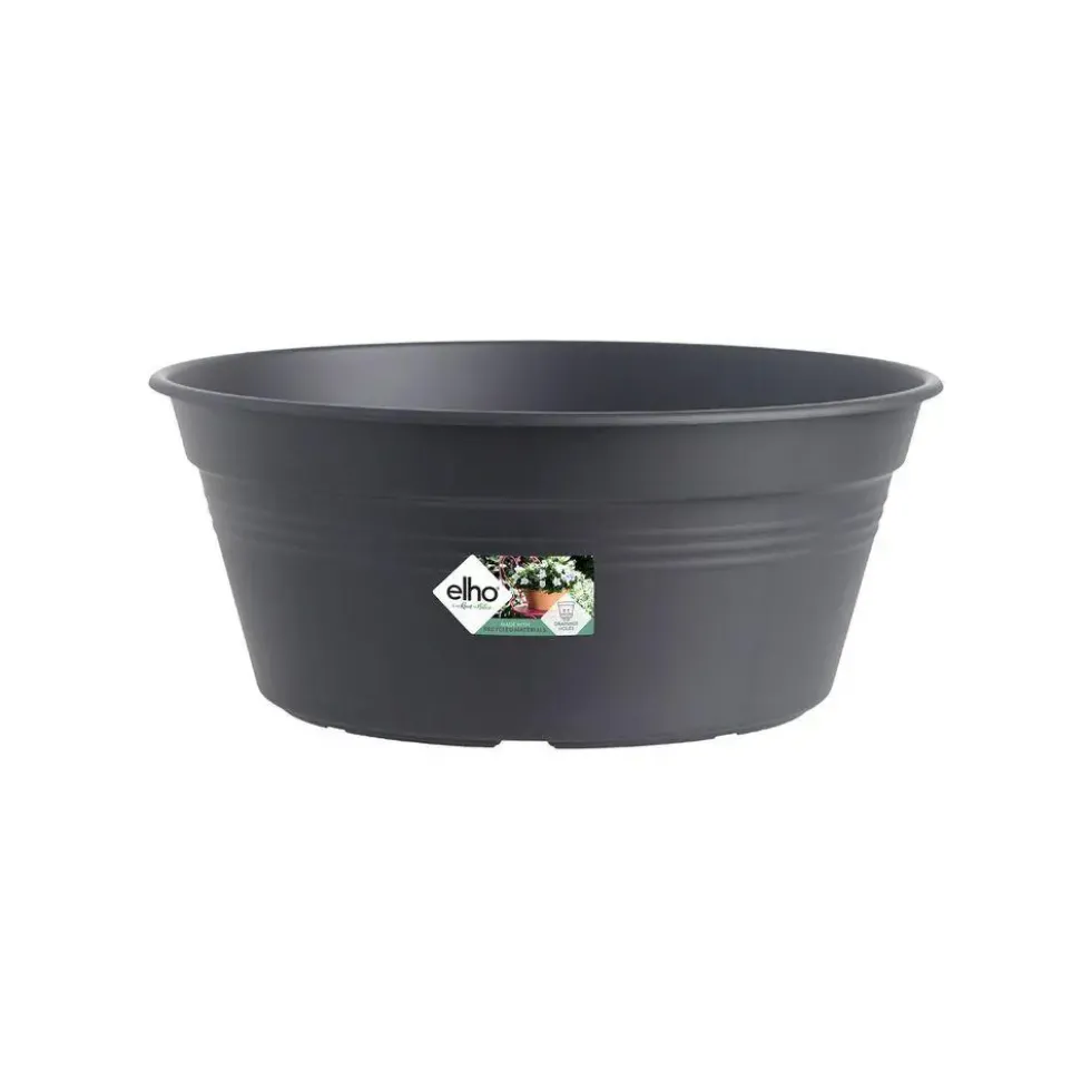 Coupe living noir Elho Green Basics - Ø 38 cm