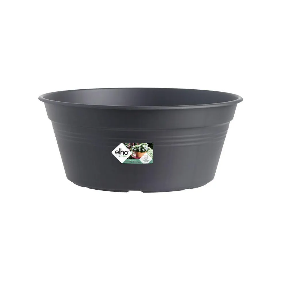 Coupe living noir Elho Green Basics - Ø 38 cm
