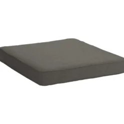 Coussin d'assise coloris gris en polyacrylique Holly - 72 x 72 x 10 cm