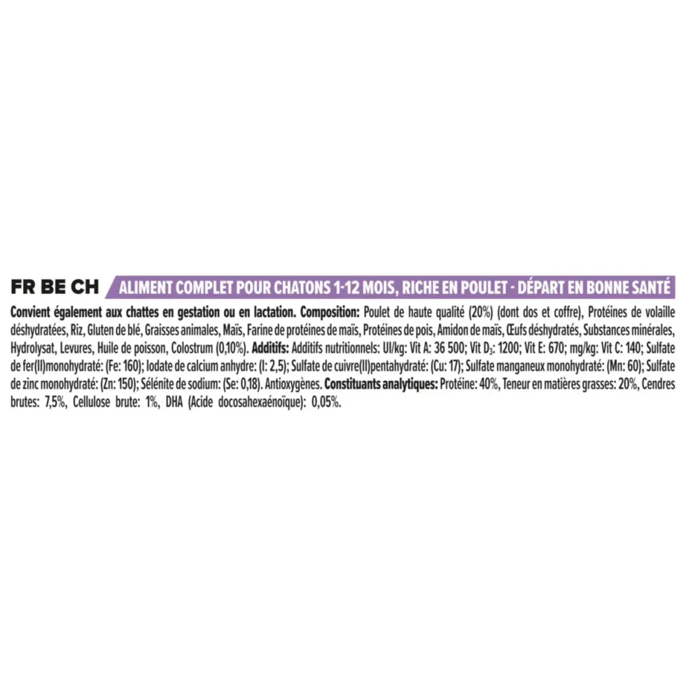 Croquette pour chaton au poulet Pro Plan - 3 kg