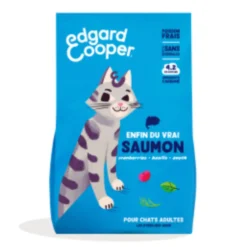 Croquettes pour chat adulte au saumon sans céréales Edgard & Cooper - 4 kg