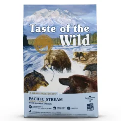 Croquettes pour chien adulte sans céréales saumon Taste of the Wild Pacific Stream - 12,2 kg