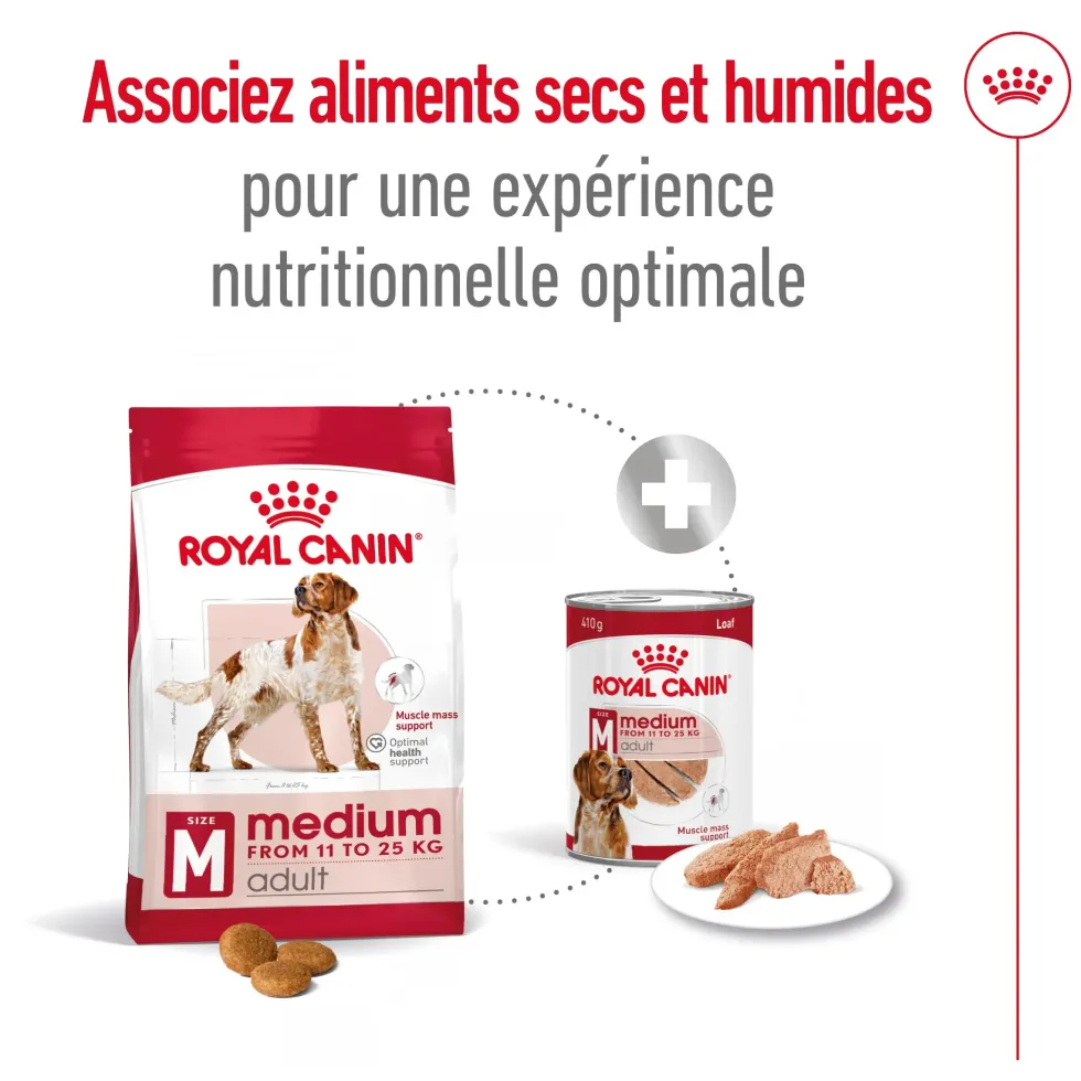 Croquettes pour chien adulte de taille moyenne Royal Canin Medium Adult - 3 kg