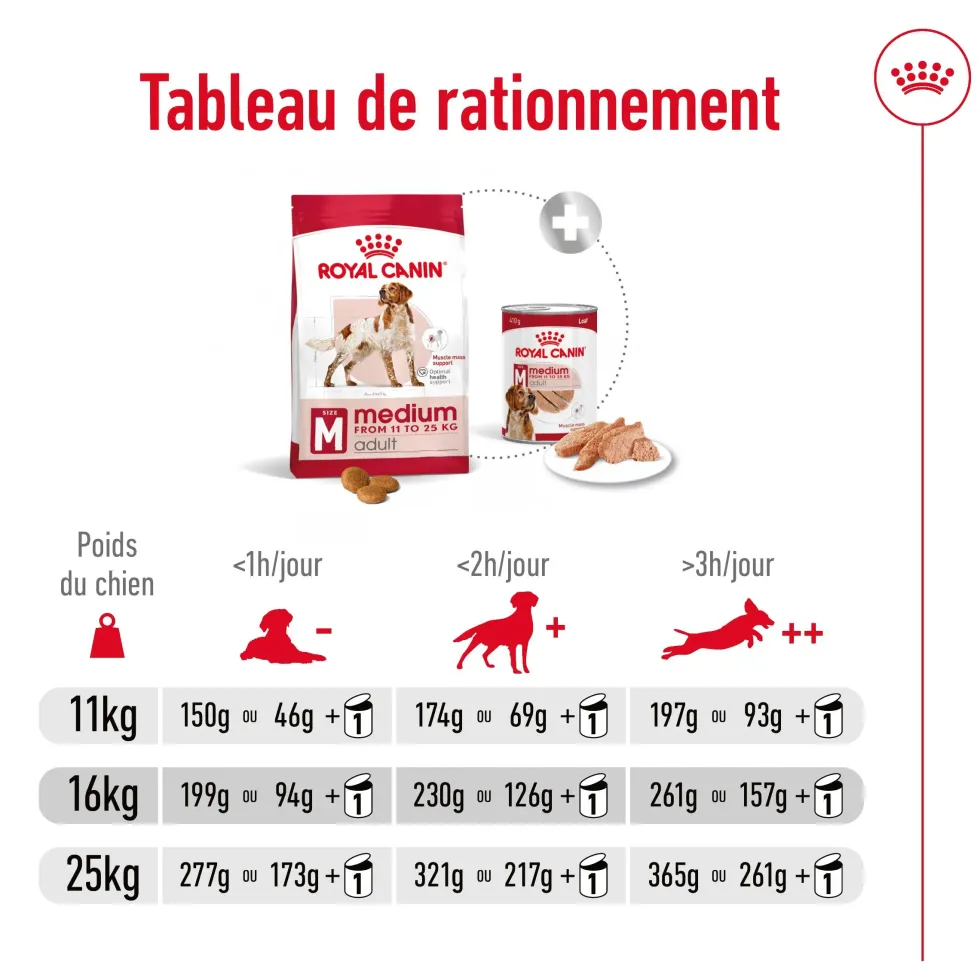 Croquettes pour chien adulte de taille moyenne Royal Canin Medium Adult - 3 kg