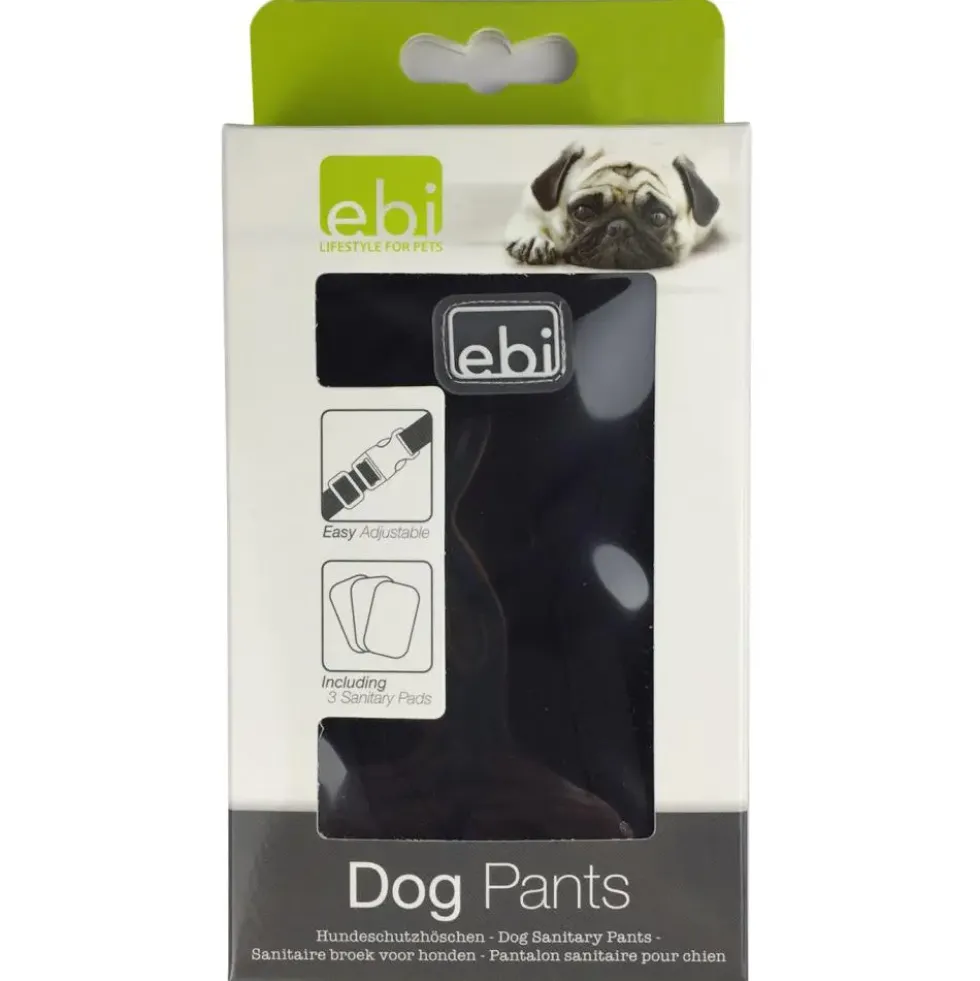 Culotte pour chien coloris noir Ebi - Taille L