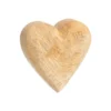 Cœur décoratif en bois naturel de peuplier - 15 x 15 cm