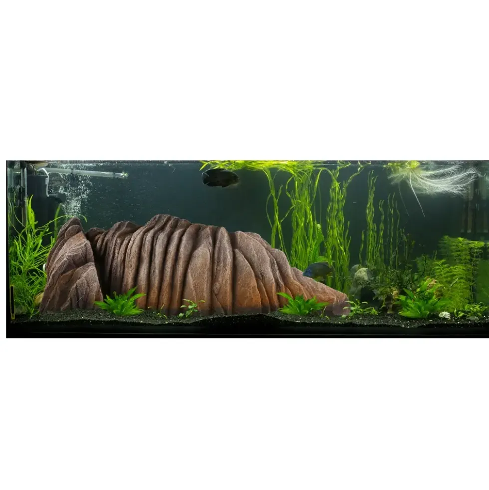 Décoration pour aquarium coloris marron rocher des Seychelles Europet - Taille S 14,4 x 9 x 8,8 cm