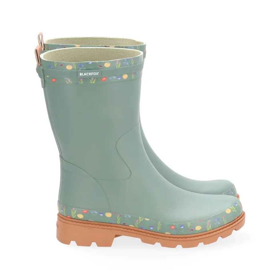 Demi-botte Judy coloris vert en caoutchouc Blackfox - pointure 36