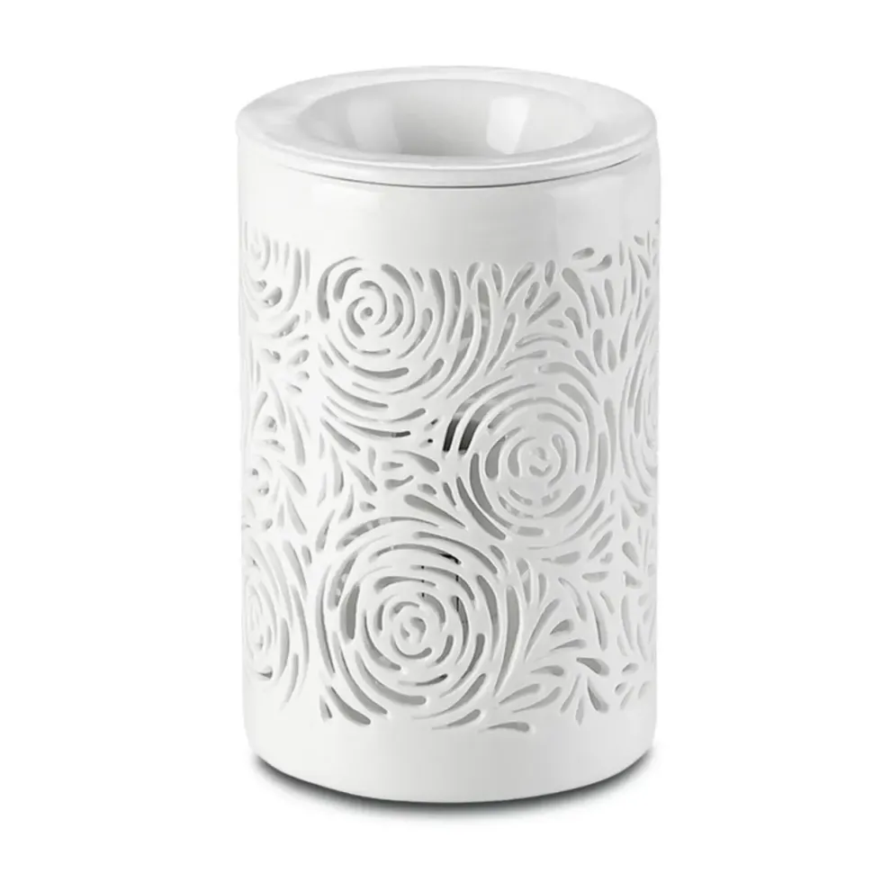 Diffuseur par chaleur douce coloris blanc en céramique Calorya n°8 Zen' Arôme - diffusion 20 m2