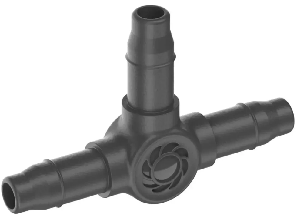 Dérivation en T 3/16 Easy & Flexible coloris noir Gardena - 4,6 mm (boîte de 5)