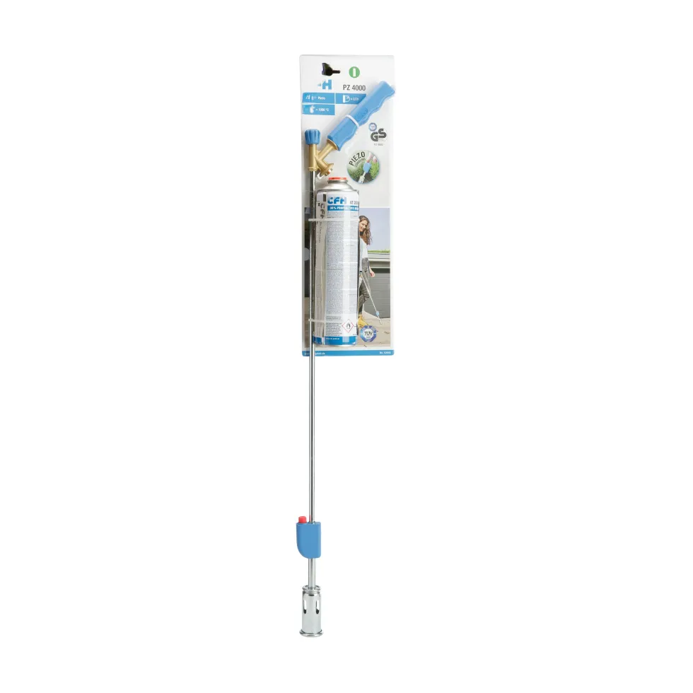 Désherbeur thermique canne pro bleu acier et PVC 100 cm