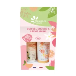 Duo gel douche et crème mains bio verveine bergamote Fleurance Nature - 50 + 30 ml