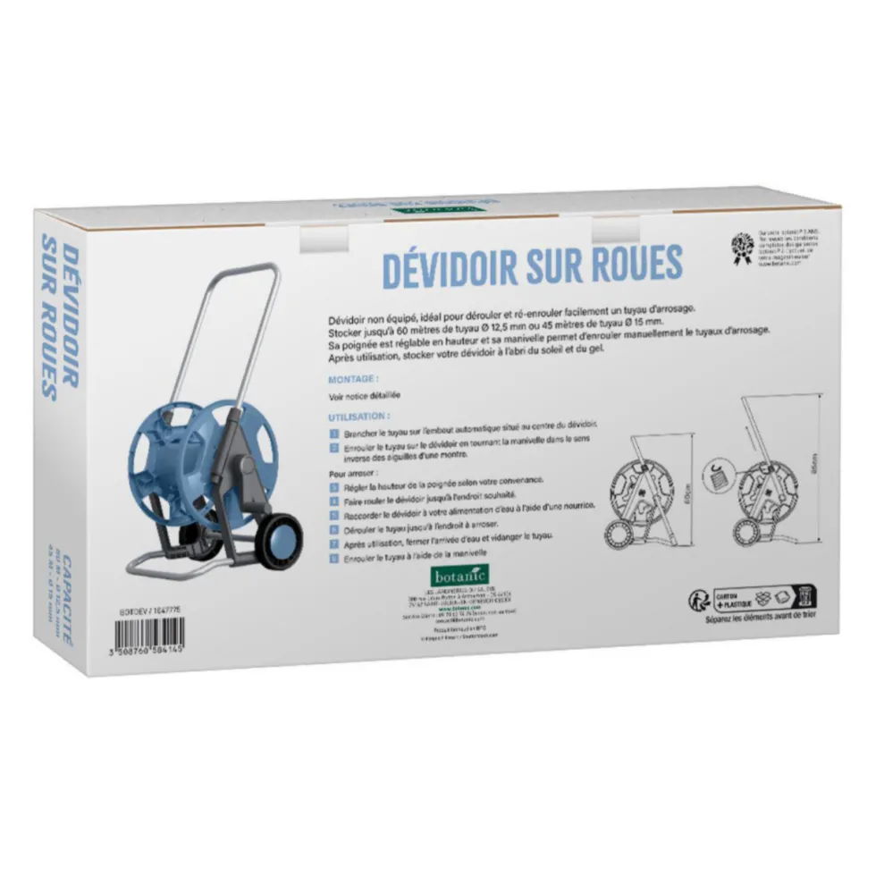 Dévidoir sur roues botanic® - non équipé