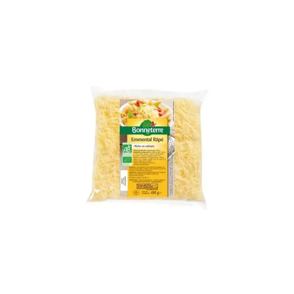 Emmental râpé Bonneterre bio 400 g