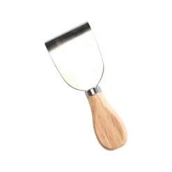 Ensemble de 5 petits couteaux à fromage en métal et bambou naturel - la boîte