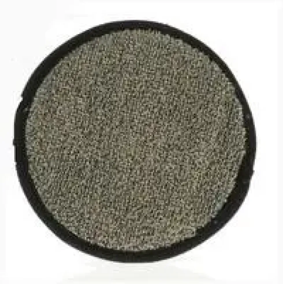 Eponge ronde exfoliante ramie coloris gris