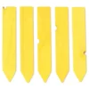 Etiquettes jaunes en bois à planter x5 - 15 cm