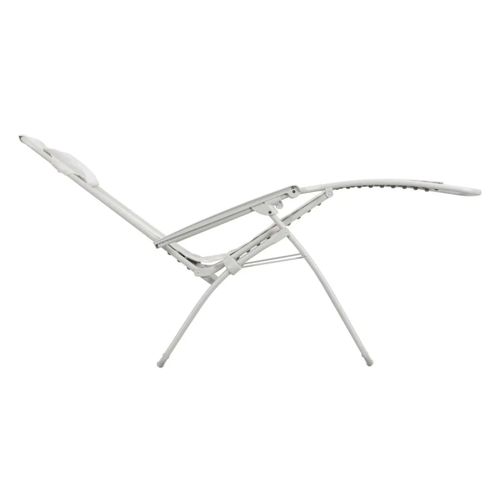Fauteuil de relaxation de jardin relax R CLIP Batyline® coloris beige Lafuma - 68 x 88 x 115 cm