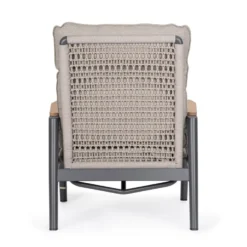 Fauteuil inclinable en aluminium anthracide Miguel Pélican